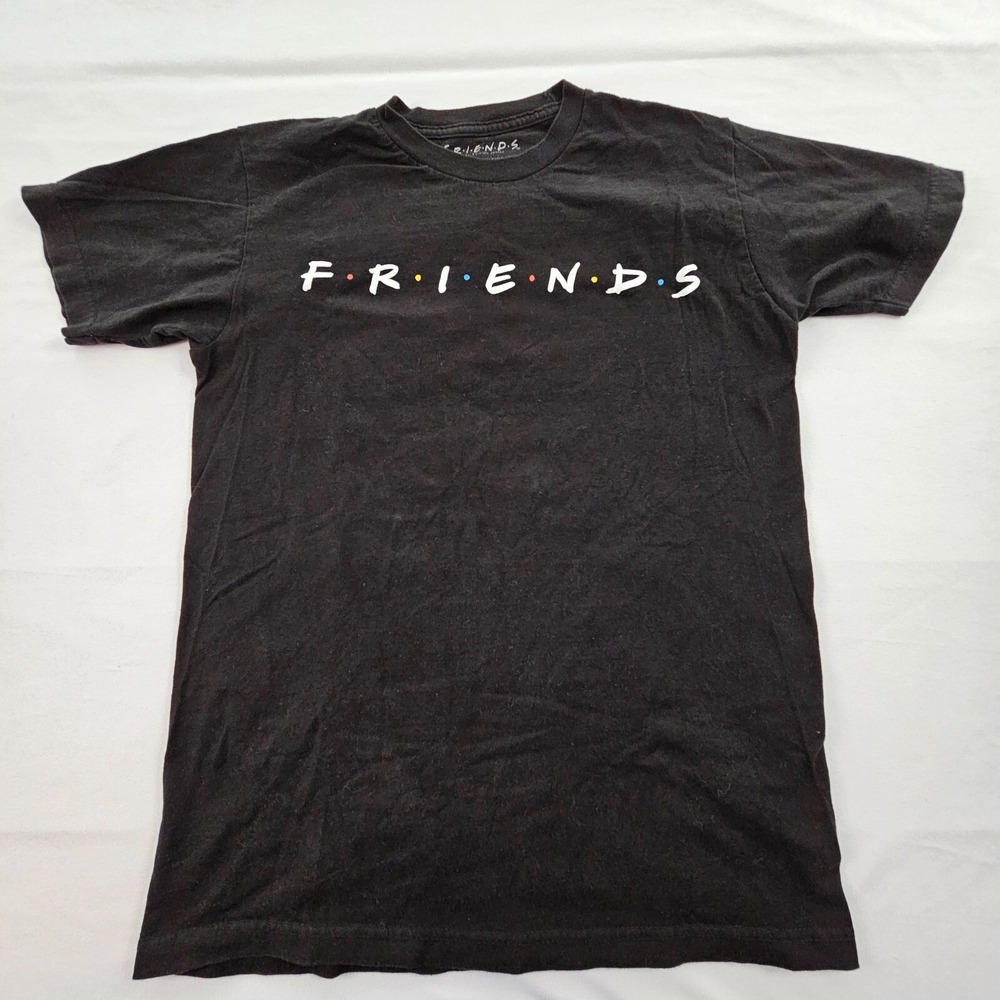 Friends TV Show Black‎ Short Sleeve Cotton T-Shirt Men's M